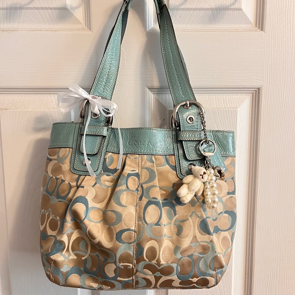 Vintage Coach Signature Tote Bag